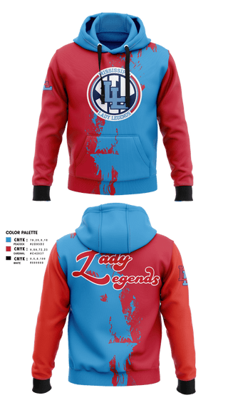 Hoodie, Lady Legends, Softball, Teamtime, Team time, sublimation, custom sports apparel, team uniforms, spirit wear, spiritwear, sports uniforms, custom shirts, team store, custom team store, fundraiser sports, apparel fundraiser