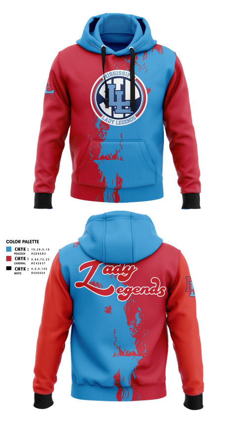 Hoodie, Lady Legends, Softball, Teamtime, Team time, sublimation, custom sports apparel, team uniforms, spirit wear, spiritwear, sports uniforms, custom shirts, team store, custom team store, fundraiser sports, apparel fundraiser