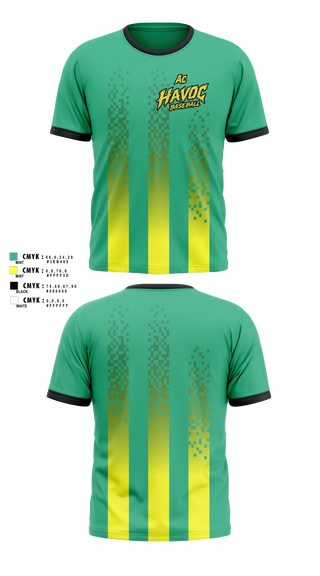 Short Sleeve Performance Shirt, AC Havoc, Baseball, Teamtime, Team time, sublimation, custom sports apparel, team uniforms, spirit wear, spiritwear, sports uniforms, custom shirts, team store, custom team store, fundraiser sports, apparel fundraiser
