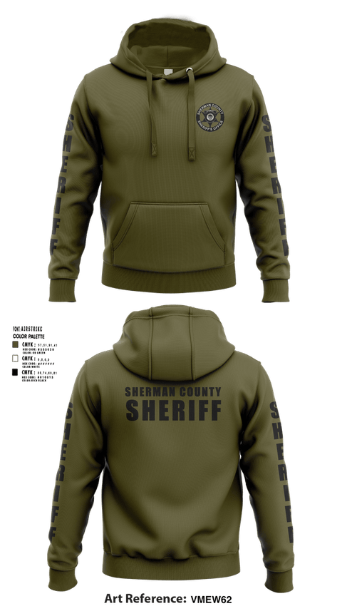 Hoodie, Sherman Co SO Kansas, Police, Teamtime, Team time, sublimation, custom sports apparel, team uniforms, spirit wear, spiritwear, sports uniforms, custom shirts, team store, custom team store, fundraiser sports, apparel fundraiser
