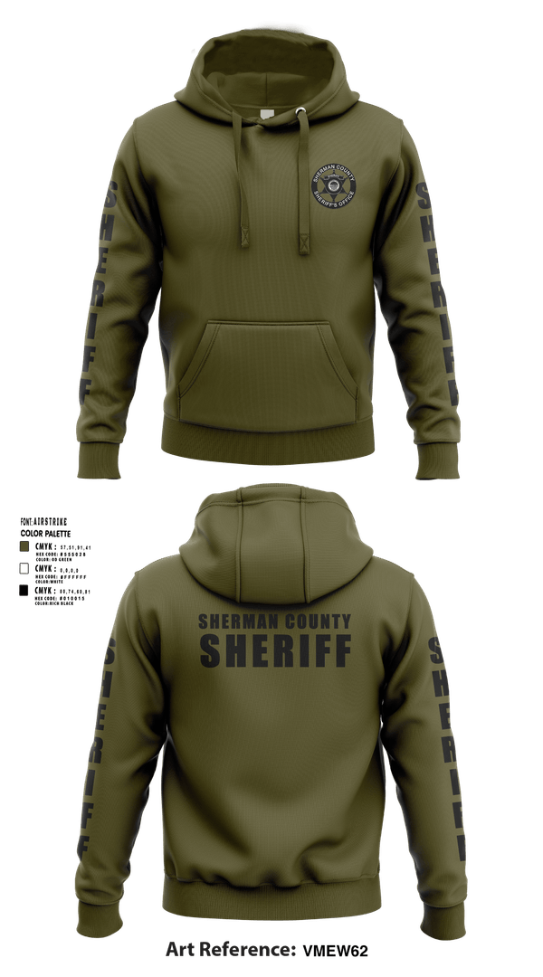 Hoodie, Sherman Co SO Kansas, Police, Teamtime, Team time, sublimation, custom sports apparel, team uniforms, spirit wear, spiritwear, sports uniforms, custom shirts, team store, custom team store, fundraiser sports, apparel fundraiser