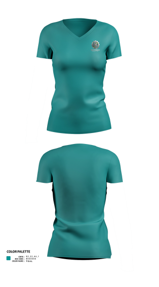 Womens Short Sleeve Vneck Shirt, Odysseus Robotics, , Teamtime, Team time, sublimation, custom sports apparel, team uniforms, spirit wear, spiritwear, sports uniforms, custom shirts, team store, custom team store, fundraiser sports, apparel fundraiser