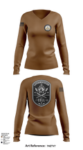 TCC-1 experimentation 62781886 Women's Long Sleeve V-neck Shirt - 102