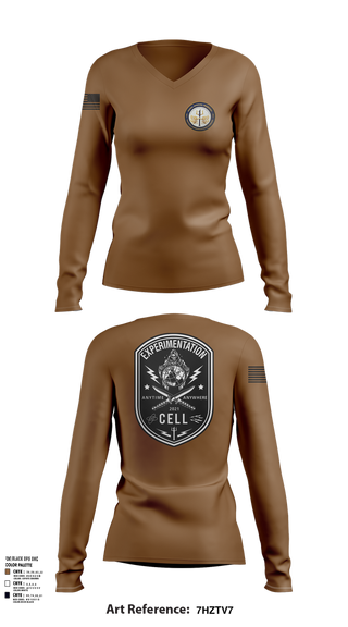 Womens Long Sleeve Vneck Shirt, TCC-1 experimentation, , Teamtime, Team time, sublimation, custom sports apparel, team uniforms, spirit wear, spiritwear, sports uniforms, custom shirts, team store, custom team store, fundraiser sports, apparel fundraiser