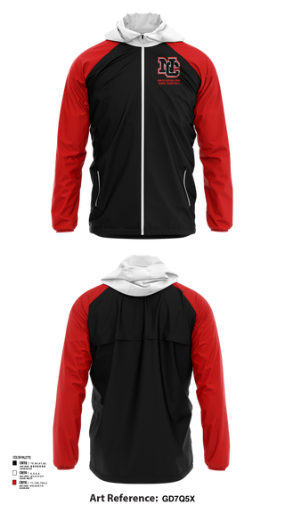 Windbreaker, North Central High School Basketball, Men's Basketball, Teamtime, Team time, sublimation, custom sports apparel, team uniforms, spirit wear, spiritwear, sports uniforms, custom shirts, team store, custom team store, fundraiser sports, apparel fundraiser