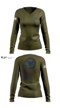 Pinal County Adult Probation Fugitive Apprehension Unit 67053453 Women's Long Sleeve V-neck Shirt - 101