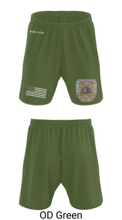 Vincennes Police Department 76255219 Athletic Shorts With Pockets - 47