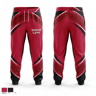 Sweatpants, Maine Lynx, Baseball, Teamtime, Team time, sublimation, custom sports apparel, team uniforms, spirit wear, spiritwear, sports uniforms, custom shirts, team store, custom team store, fundraiser sports, apparel fundraiser