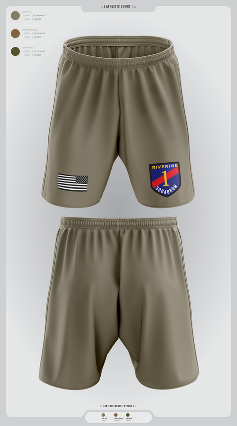 Athletic Shorts With Pockets, Riverine Squadron One, , Teamtime, Team time, sublimation, custom sports apparel, team uniforms, spirit wear, spiritwear, sports uniforms, custom shirts, team store, custom team store, fundraiser sports, apparel fundraiser