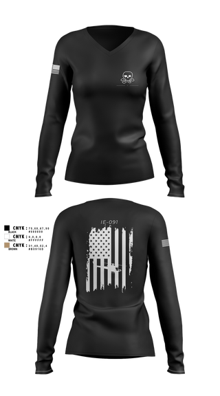 Womens Long Sleeve Vneck Shirt, TRF 911, , Teamtime, Team time, sublimation, custom sports apparel, team uniforms, spirit wear, spiritwear, sports uniforms, custom shirts, team store, custom team store, fundraiser sports, apparel fundraiser