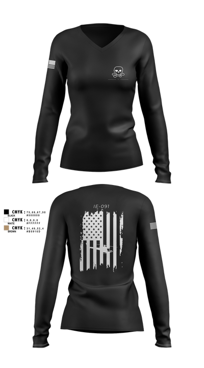 TRF 911 66573604 Women's Long Sleeve V-neck Shirt - 34
