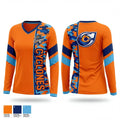 Arkla Cyclones 8622223 Women's Long Sleeve V-neck Shirt - 1