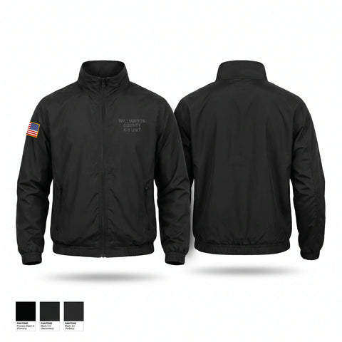 Windbreaker, Williamson County K-9 Unit, Police, Teamtime, Team time, sublimation, custom sports apparel, team uniforms, spirit wear, spiritwear, sports uniforms, custom shirts, team store, custom team store, fundraiser sports, apparel fundraiser