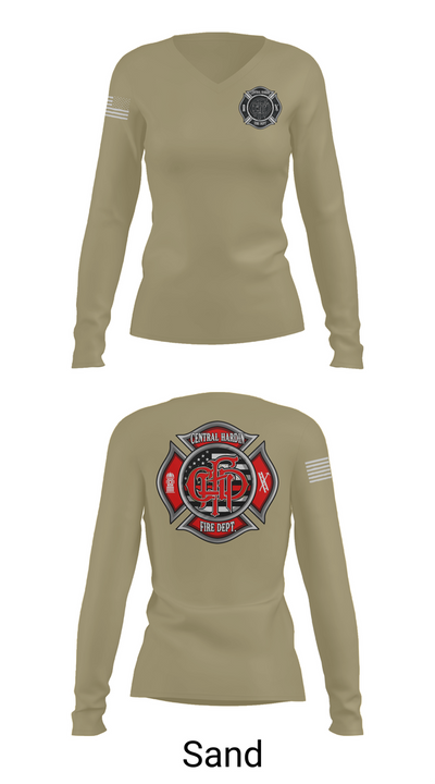 Central 9971313 Women's Long Sleeve V-neck Shirt - 97