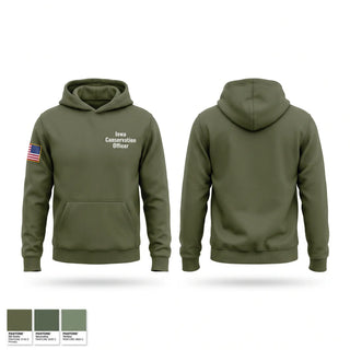 Hoodie, Iowa Conservation Officer, Police, Teamtime, Team time, sublimation, custom sports apparel, team uniforms, spirit wear, spiritwear, sports uniforms, custom shirts, team store, custom team store, fundraiser sports, apparel fundraiser