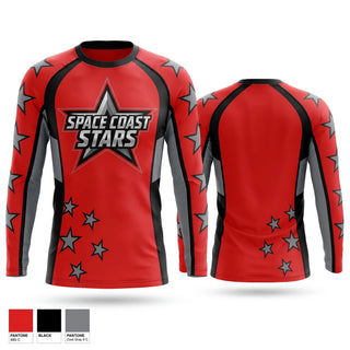Long Sleeve Performance Shirt, Space Coast Stars, Baseball, Teamtime, Team time, sublimation, custom sports apparel, team uniforms, spirit wear, spiritwear, sports uniforms, custom shirts, team store, custom team store, fundraiser sports, apparel fundraiser