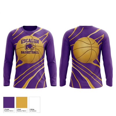 Escalon Cougars Long Sleeve Performance Shirt - 2