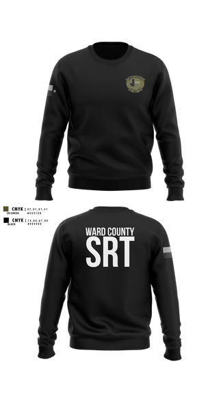 Crew Neck Sweatshirt, WARD COUNTY SRT, Police, Teamtime, Team time, sublimation, custom sports apparel, team uniforms, spirit wear, spiritwear, sports uniforms, custom shirts, team store, custom team store, fundraiser sports, apparel fundraiser