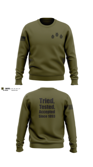 Crew Neck Sweatshirt, The GOAT Locker gear, Navy, Teamtime, Team time, sublimation, custom sports apparel, team uniforms, spirit wear, spiritwear, sports uniforms, custom shirts, team store, custom team store, fundraiser sports, apparel fundraiser