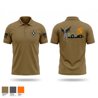 Short Sleeve Performance Polo, Diesel demons, Army, Teamtime, Team time, sublimation, custom sports apparel, team uniforms, spirit wear, spiritwear, sports uniforms, custom shirts, team store, custom team store, fundraiser sports, apparel fundraiser