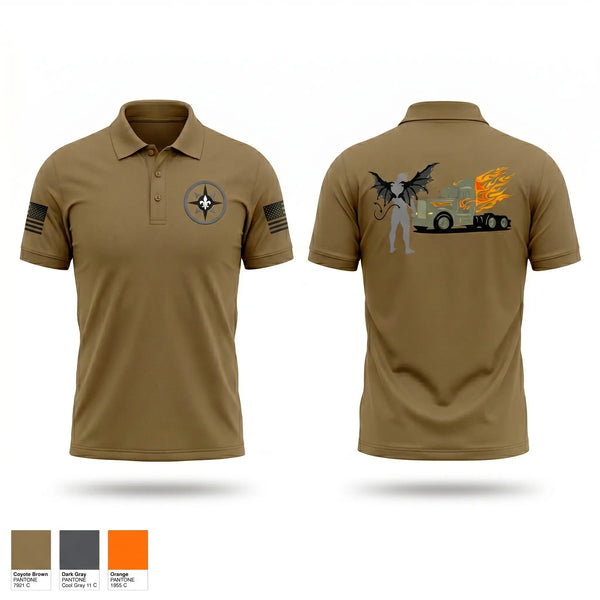 Short Sleeve Performance Polo, Diesel demons, Army, Teamtime, Team time, sublimation, custom sports apparel, team uniforms, spirit wear, spiritwear, sports uniforms, custom shirts, team store, custom team store, fundraiser sports, apparel fundraiser