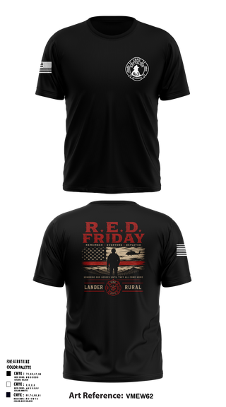 Short Sleeve Performance Shirt, Lander rural fire, Fire Department, Teamtime, Team time, sublimation, custom sports apparel, team uniforms, spirit wear, spiritwear, sports uniforms, custom shirts, team store, custom team store, fundraiser sports, apparel fundraiser