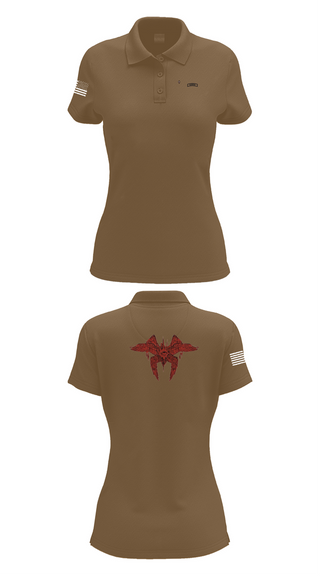 Womens Short Sleeve Performance Polo, Blackfoot 2nd platoon, , Teamtime, Team time, sublimation, custom sports apparel, team uniforms, spirit wear, spiritwear, sports uniforms, custom shirts, team store, custom team store, fundraiser sports, apparel fundraiser