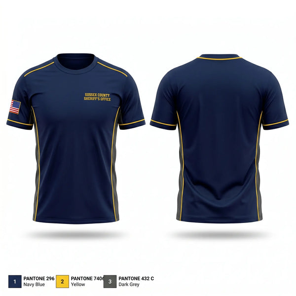 Short Sleeve Performance Shirt, Sussex County Sheriff’s Office, Police, Teamtime, Team time, sublimation, custom sports apparel, team uniforms, spirit wear, spiritwear, sports uniforms, custom shirts, team store, custom team store, fundraiser sports, apparel fundraiser