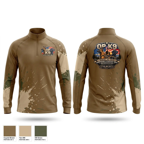 Quarter Zip Jacket, Operation K9, , Teamtime, Team time, sublimation, custom sports apparel, team uniforms, spirit wear, spiritwear, sports uniforms, custom shirts, team store, custom team store, fundraiser sports, apparel fundraiser