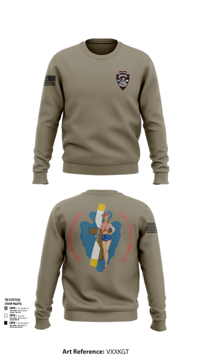 B Co. 1/114th S&S 17480946 Crew Neck Sweatshirt - 104