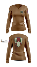 107th MP Company 21202425 Women's Long Sleeve V-neck Shirt - 1