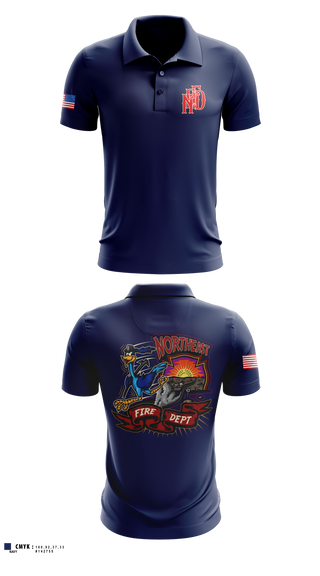 Short Sleeve Performance Polo, Northeast Fire Department, Fire Department, Teamtime, Team time, sublimation, custom sports apparel, team uniforms, spirit wear, spiritwear, sports uniforms, custom shirts, team store, custom team store, fundraiser sports, apparel fundraiser