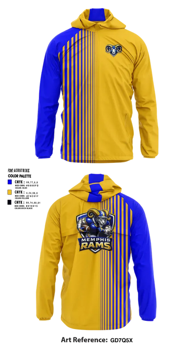 Memphis Rams 44971969 Windbreaker - 4