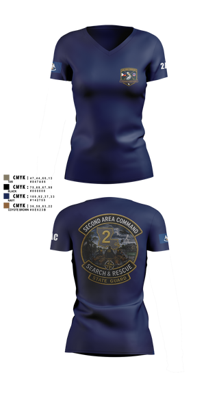 Womens Short Sleeve Vneck Shirt, Louisiana State Guard, Army, Teamtime, Team time, sublimation, custom sports apparel, team uniforms, spirit wear, spiritwear, sports uniforms, custom shirts, team store, custom team store, fundraiser sports, apparel fundraiser
