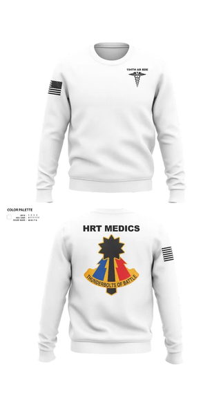 Crew Neck Sweatshirt, 194th AR BDE HRT Medics, Army, Teamtime, Team time, sublimation, custom sports apparel, team uniforms, spirit wear, spiritwear, sports uniforms, custom shirts, team store, custom team store, fundraiser sports, apparel fundraiser