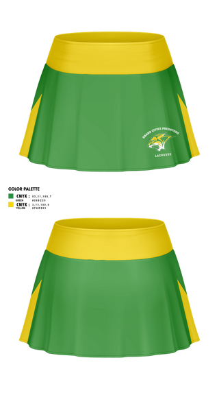 Skort, Grand cities predators, Women's Lacrosse, Teamtime, Team time, sublimation, custom sports apparel, team uniforms, spirit wear, spiritwear, sports uniforms, custom shirts, team store, custom team store, fundraiser sports, apparel fundraiser