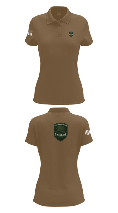 BSS JROTC 74818776 Women's Short Sleeve Performance Polo  - 15
