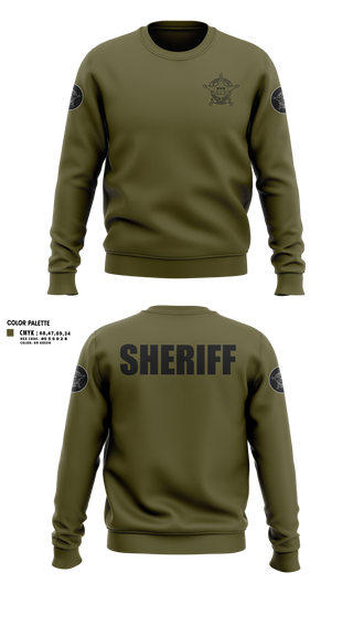 Crew Neck Sweatshirt, Bartow County Sheriff’s Office, Police, Teamtime, Team time, sublimation, custom sports apparel, team uniforms, spirit wear, spiritwear, sports uniforms, custom shirts, team store, custom team store, fundraiser sports, apparel fundraiser