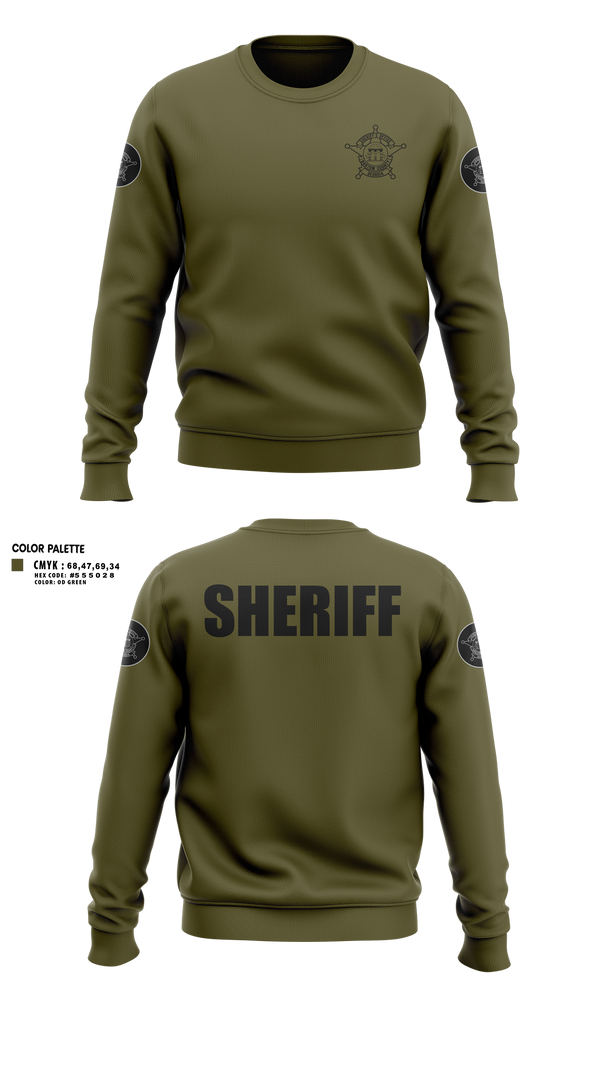 Crew Neck Sweatshirt, Bartow County Sheriff’s Office, Police, Teamtime, Team time, sublimation, custom sports apparel, team uniforms, spirit wear, spiritwear, sports uniforms, custom shirts, team store, custom team store, fundraiser sports, apparel fundraiser