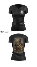 C-co 4-31 INF Mortar Section 82758806 Women's Short Sleeve V-neck Shirt - 2