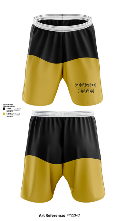 Socastee Braves 93737142 Athletic Shorts With Pockets - 1