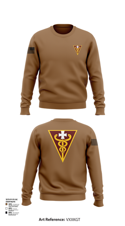 3D THEATER MEDICAL COMMAND 14799833 Crew Neck Sweatshirt - 101