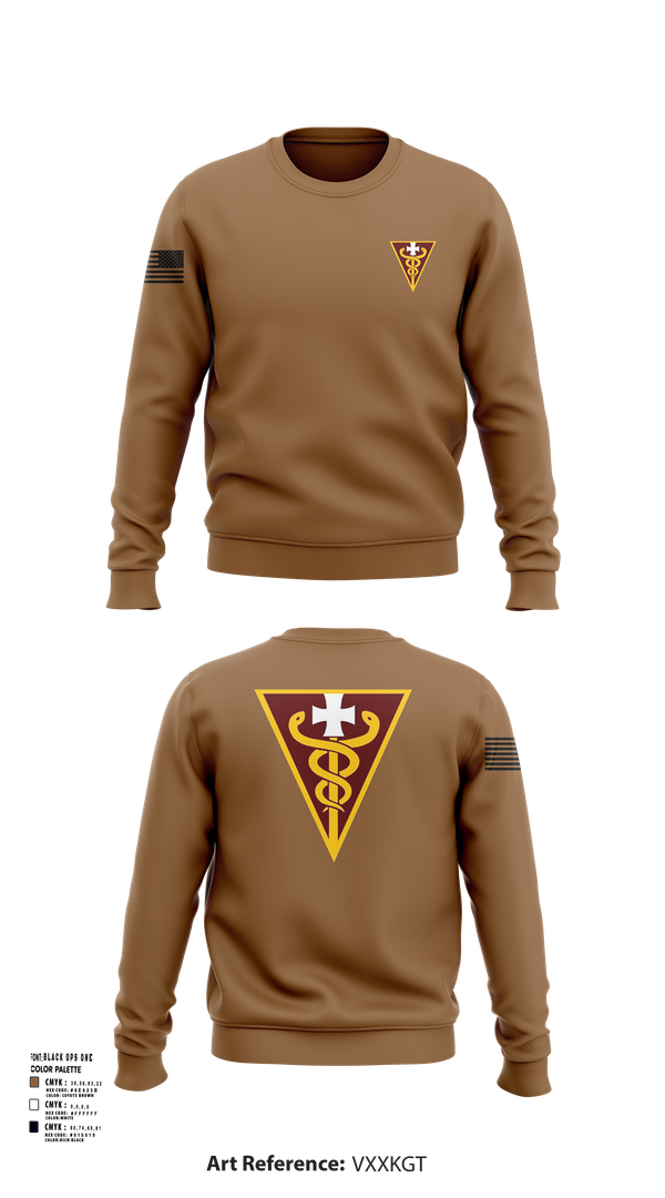 Crew Neck Sweatshirt, 3D THEATER MEDICAL COMMAND, , Teamtime, Team time, sublimation, custom sports apparel, team uniforms, spirit wear, spiritwear, sports uniforms, custom shirts, team store, custom team store, fundraiser sports, apparel fundraiser