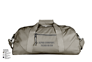 Duffle Bag, Alpha Company, 742nd MI BN, , Teamtime, Team time, sublimation, custom sports apparel, team uniforms, spirit wear, spiritwear, sports uniforms, custom shirts, team store, custom team store, fundraiser sports, apparel fundraiser