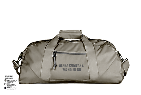 Duffle Bag, Alpha Company, 742nd MI BN, , Teamtime, Team time, sublimation, custom sports apparel, team uniforms, spirit wear, spiritwear, sports uniforms, custom shirts, team store, custom team store, fundraiser sports, apparel fundraiser