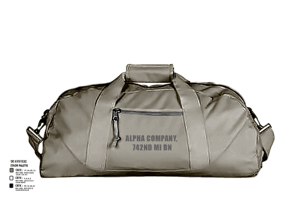 Duffle Bag, Alpha Company, 742nd MI BN, , Teamtime, Team time, sublimation, custom sports apparel, team uniforms, spirit wear, spiritwear, sports uniforms, custom shirts, team store, custom team store, fundraiser sports, apparel fundraiser