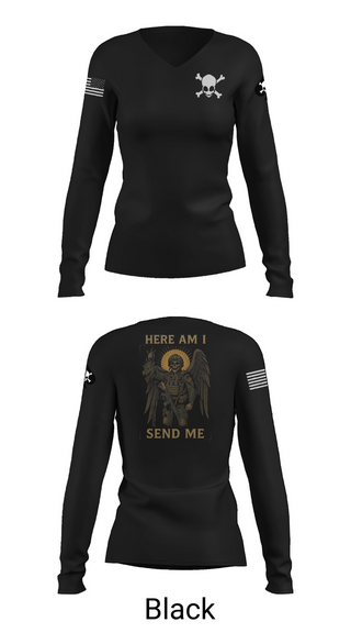 Womens Long Sleeve Vneck Shirt, Charlie Co., , Teamtime, Team time, sublimation, custom sports apparel, team uniforms, spirit wear, spiritwear, sports uniforms, custom shirts, team store, custom team store, fundraiser sports, apparel fundraiser