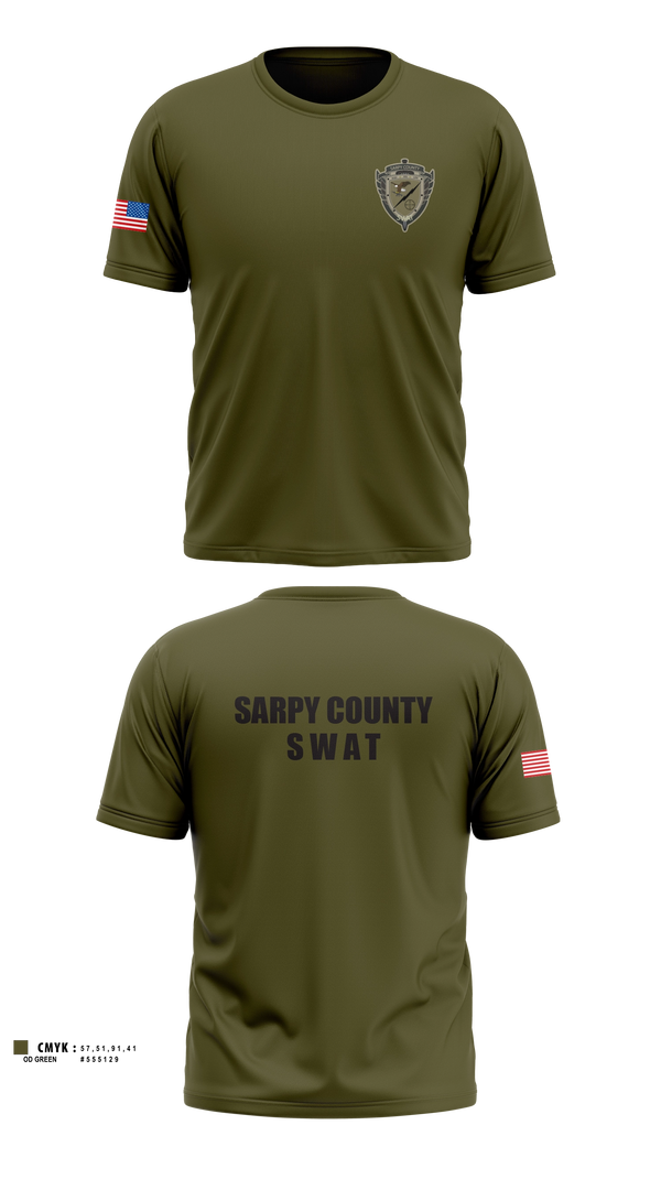 Short Sleeve Performance Shirt, Sarpy County SWAT, Police, Teamtime, Team time, sublimation, custom sports apparel, team uniforms, spirit wear, spiritwear, sports uniforms, custom shirts, team store, custom team store, fundraiser sports, apparel fundraiser