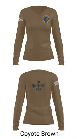 Womens Long Sleeve Vneck Shirt, 49 LRS, Air Force, Teamtime, Team time, sublimation, custom sports apparel, team uniforms, spirit wear, spiritwear, sports uniforms, custom shirts, team store, custom team store, fundraiser sports, apparel fundraiser