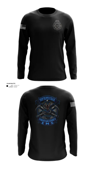Long Sleeve Performance Shirt, Hopkinsville Fire Department, Fire Department, Teamtime, Team time, sublimation, custom sports apparel, team uniforms, spirit wear, spiritwear, sports uniforms, custom shirts, team store, custom team store, fundraiser sports, apparel fundraiser
